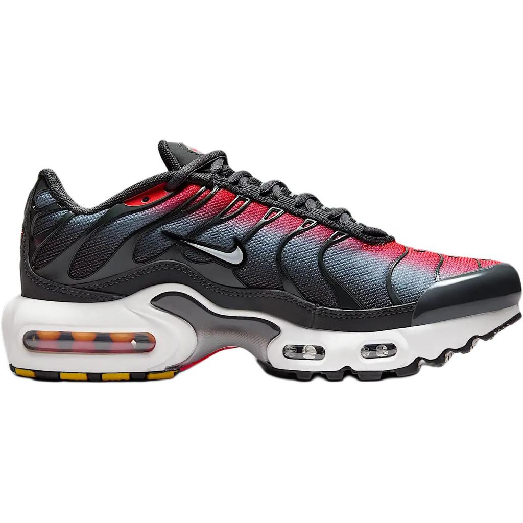 Nike Air Max Plus GS Яркие темно-красные антрацитовые детские кроссовки Красный Волк-Серый Белый CD0609-604