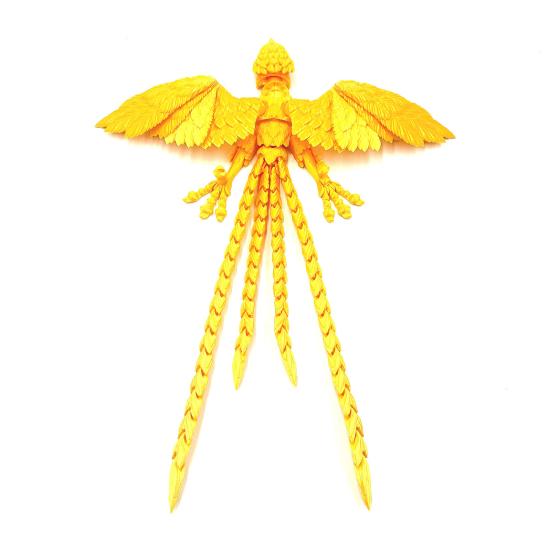3D Printed Phoenix Ornament Articulated Phoenix Fidget Toy Flexible Phoenix Bird Toy Animal Centerpiece for Stress Relief Desk Display