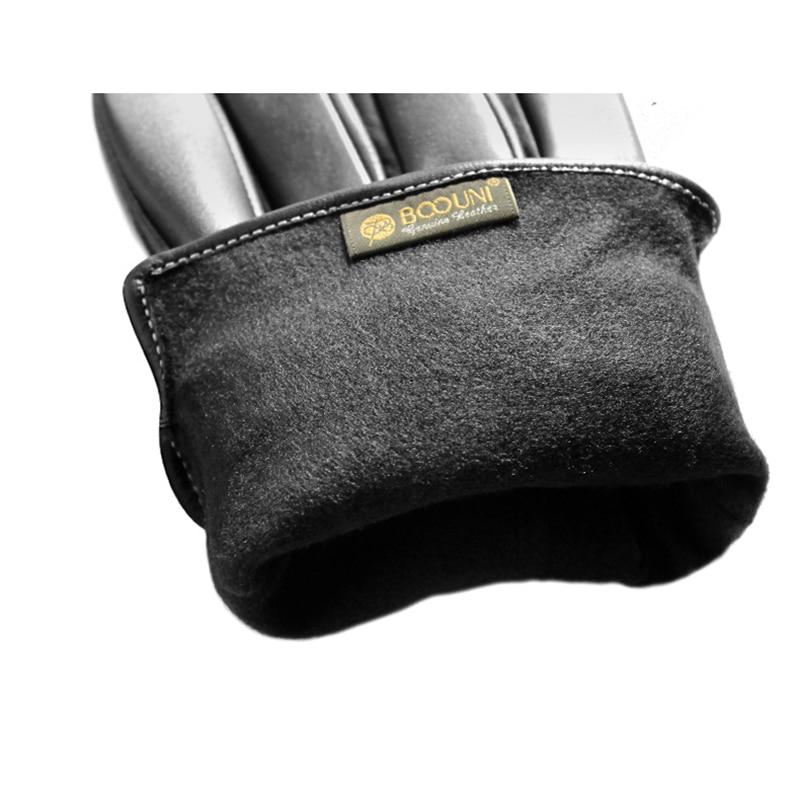 Мужские зимние перчатки из натуральной кожи