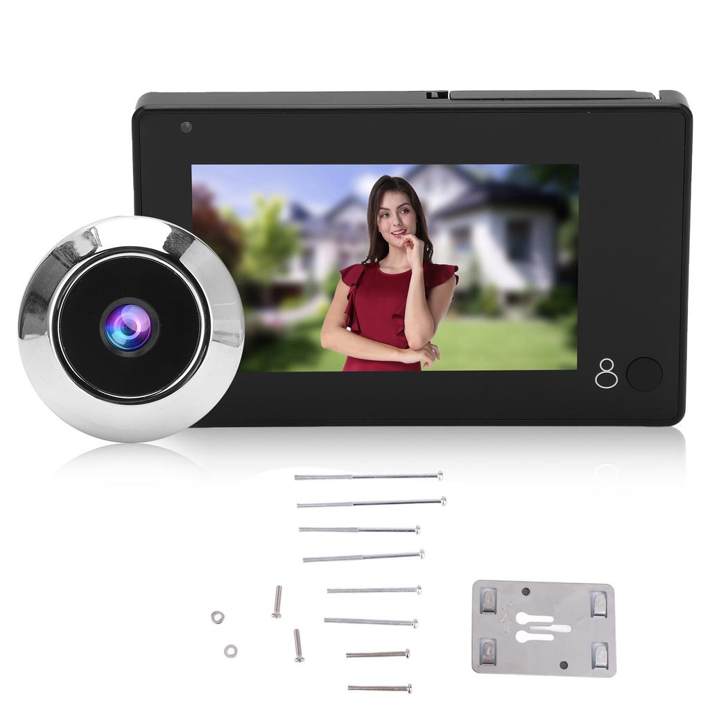 Умный видеодомофон с цветным TFT-экраном 4,3 дюйма, широкоугольным объективом 105 градусов и защитой от сбоев?Подглядывание за безопасностью дома