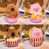 Capybara Cute Cartoon Buddha Popcorn Fries Plush Toy Girls Children Holiday Gift
