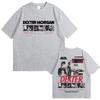 Ограниченная серия Графическая футболка Dexter Morgan Винтажный стритвир Extra Large Хлопок