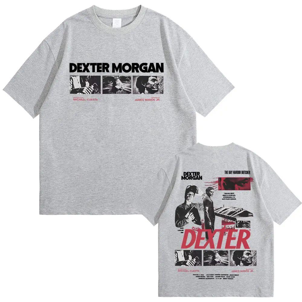Ограниченная серия Графическая футболка Dexter Morgan Винтажный стритвир Extra Large Хлопок