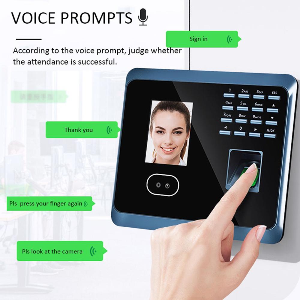 Linx WIFI UF100plus Biometric Fingerprint Face Recognition Time Attendance Machine System With Keyboard Facial Time Clock