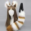 Cartoon Raccoon Ear Hairband/ Tail Adult Unisex Halloween Party Headband Costume