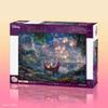 Tenyo In Stained Art Gyutto Series Jigsaw Puzzle Disney Tangled with Service Card (Tenyo) [Made Japan] 500-Piece (25x36cm) DSG-500-635