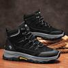 Ботинки для рабочей одежды с высоким верхом Мужская обувь Ретро Классика Толстая подошва Осенне-зимний сезон Износостойкие Походные ботинки Удобная спортивная обувь