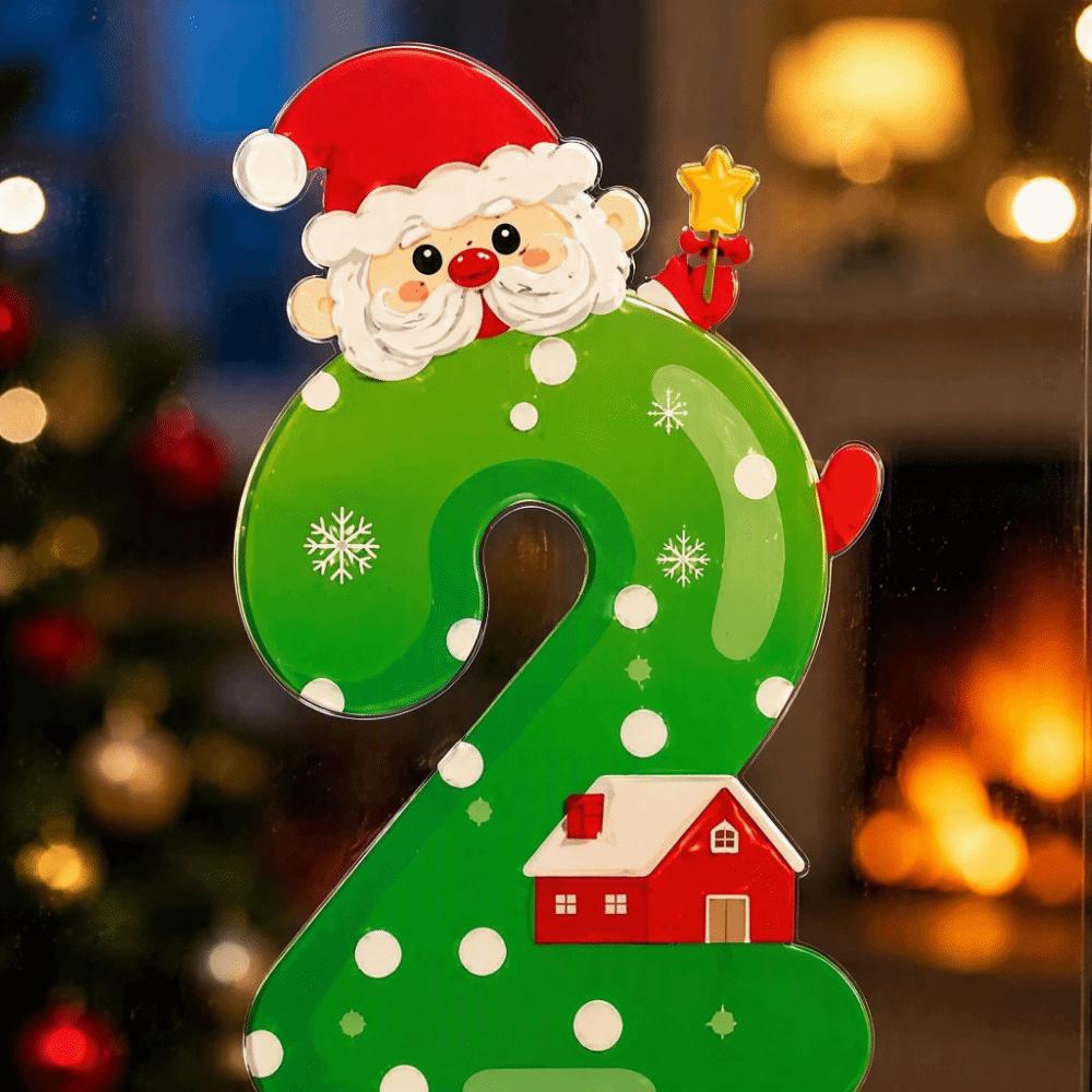 PVC Christmas Window Sticker Static Cling New Year Window Decor New Car Window Decal Restaurant
