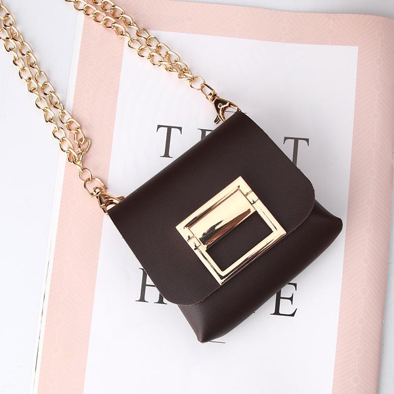 Mini Style Minimalist Shoulder Bag Outdoor Fashion Metal Chain Crossbody Bag