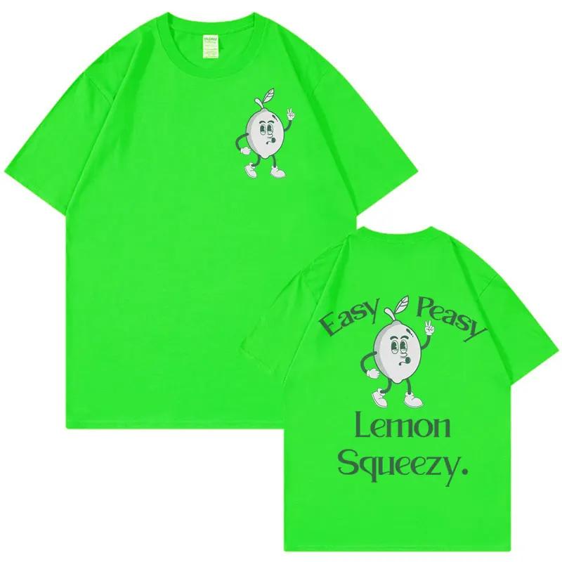 Easy Peasy Lemon Squeezy Meme T Shirt Unisex Funny Summer Pop Art T Shirts for Unisex Aesthetic Vintage Clothing Tshirt Streetwear