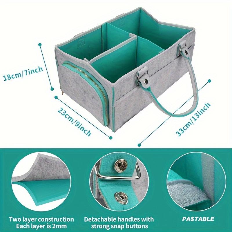 Сумка для детских подгузников, большая вместимость, детская корзина, переносная сумка для мамы, для пеленального столика и машины, подарок на рождение ребенка для мальчика и девочки