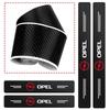 VKXG1 4Pc Carbon Fiber Car Door Sill Threshold Protector Logo Stickers For Opel Astra Insignia Mokka Zafira Corsa Vectra Antara Meriva