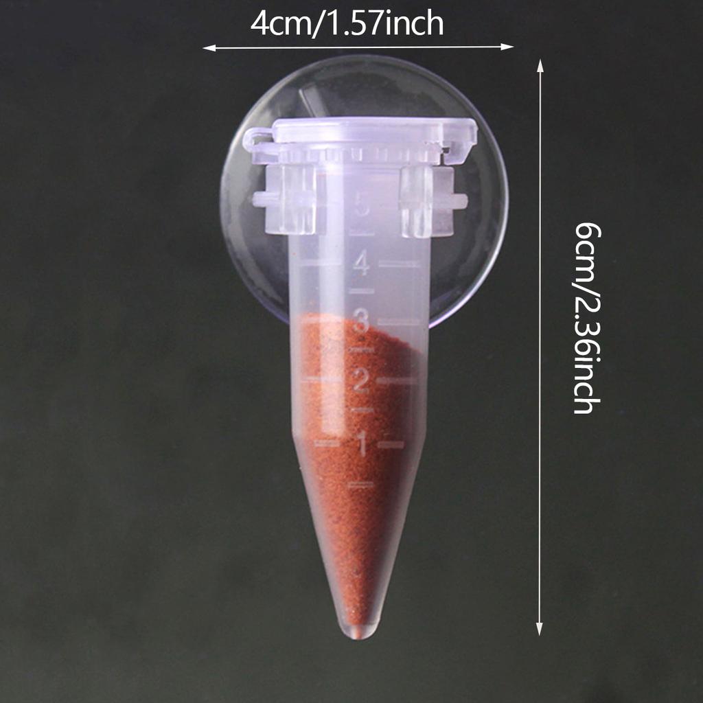 1pc Automatic Fish Feeder Uncharged Worm Feeding Cone with Suction Cup for Fish and Shrimp Feeder Tool
