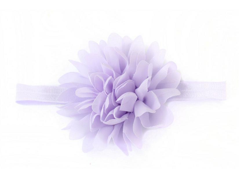 Креативная детская шифоновая повязка на голову с цветком - аксессуары для детских волос в европейском и американском стиле