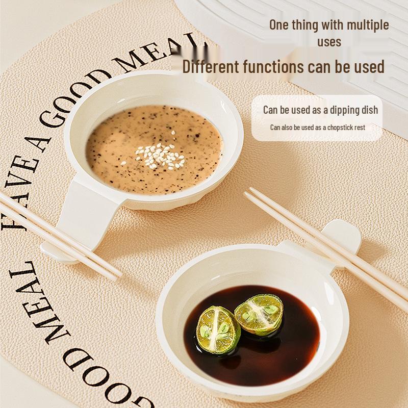 Блюдце из костяного фарфора для приправ: Кремовые блюда для приправ, дипов и соусов