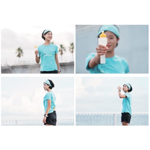 WellBe Running Bottle Shake Hands (Increased Capacity and Fit) Gray