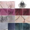 Solid Color Women's Silk Scarf Soft Head Scarfs Korean Style Square Hijab Scarf  Spring Summer