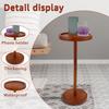 Round Side Table Small Drink Table Modern End Table with Weighted Base Coffee Table for Living Room Bedroom Sofa Couch Chair