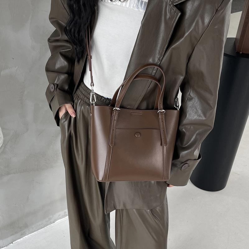 Женская сумка из натуральной кожи, небольшая, в стиле люкс, простая, повседневная, через плечо