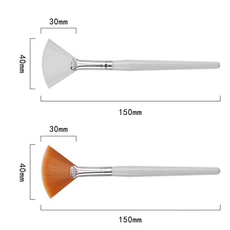 Практичные кисти для лица Веерные кисти для макияжа Мягкие портативные кисти для масок Косметические инструменты