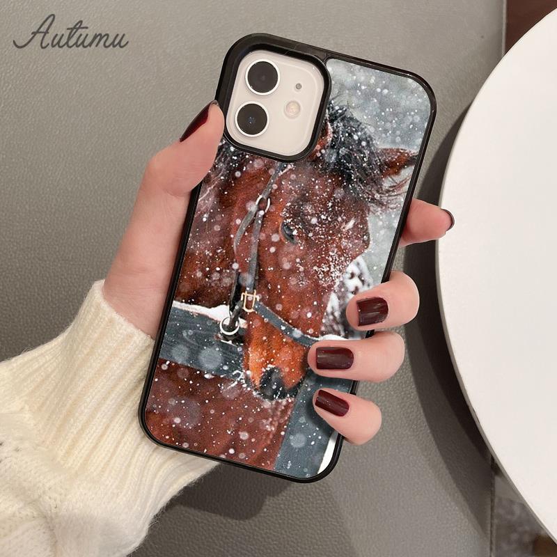 Horse Pony Pattern 2020 Phone Case for iPhone 11 12 13 14 Pro Max Mini XR XS SE 2020 7 8 Plus Samsung Galaxy S21 S22 Shell