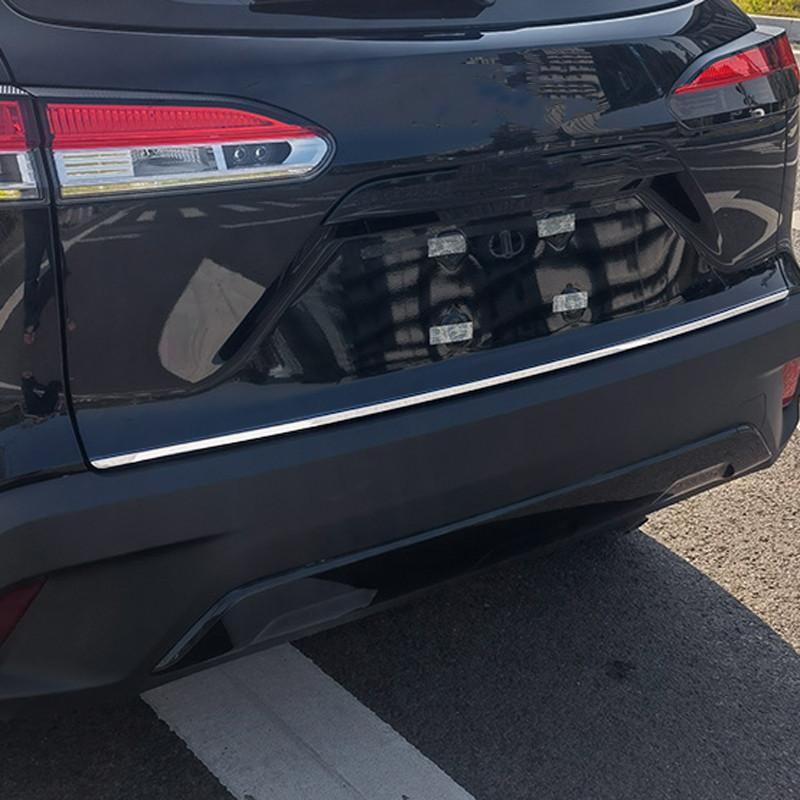 Для Toyota Corolla Cross SUV Нержавеющая сталь Отделка двери багажника Наклейка на заднюю дверь против царапин Аксессуары для стайлинга