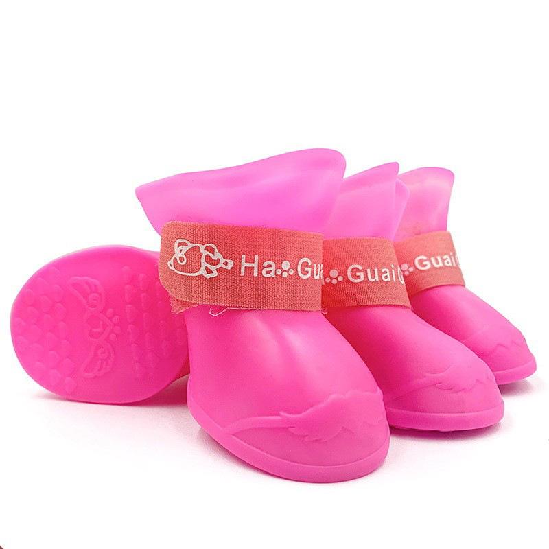 Pet Rain Boots Waterproof Non-Slip Dog Shoes Soft Sole Foot Cover Teddy Walking Shoes Silicone Cat Shoes Supplier ODM Custom
