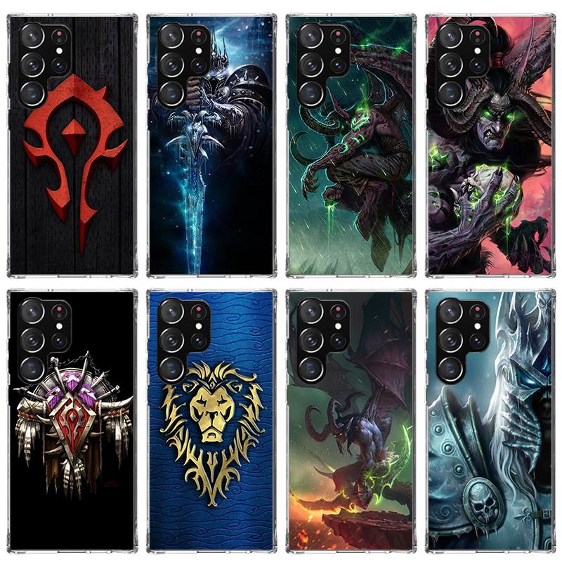 W-World Of W-Warcraft W-Wow Phone Case For Samsung Galaxy S23 S24 S25 Edge S26 Ultra S22 + S21 Plus S20 FE Cover Silicone Print