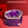 Консервированная шкатулка для колец с розами, шкатулка для украшений в форме сердца, консервированная шкатулка для ожерелий с цветами и скрытым ящиком, подарок на ее день рождения, годовщину, день святого Валентина
