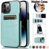 Dual Layer Wallet Card Slot Flip Magnetic Leather Case for iPhone 15 14 13 12 Pro Max Xs Max Xr 8 / Samsung S23 S22 S21 Ultra Plus A14 A13 A54 A53 A52