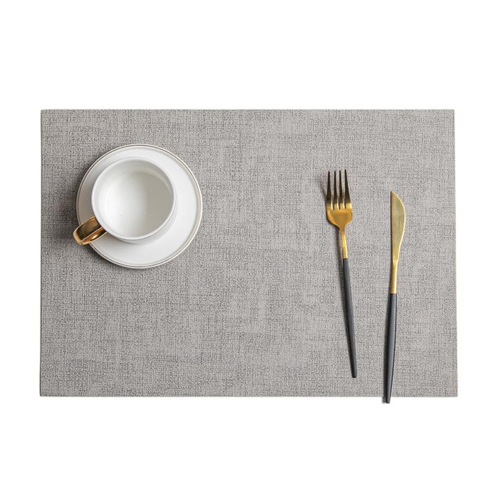 4pcs Nordic Style Tableware Mat Rectangular Dish Mat Kitchen Supplies Placemat Restaurant