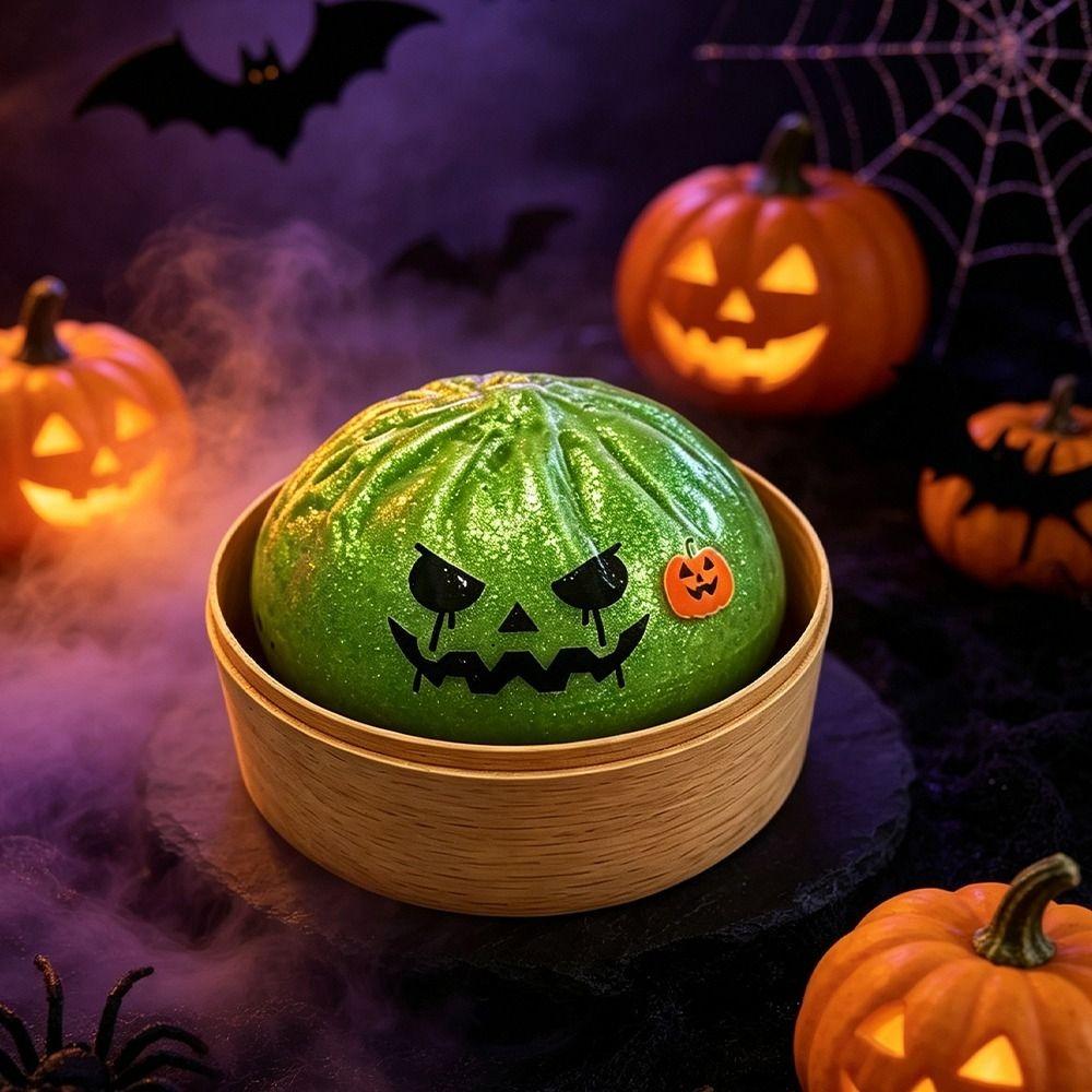 Dumpling-Shaped Dumpling Squishes Glittering Soft Squishy Toy Bun Sensory Balls Halloween