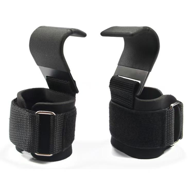 Neoprene Weight Lifting Hooks Heavy Duty Power Lifting Grips Padded Gloves Wrist Straps Unisex Wrist Guard Strap