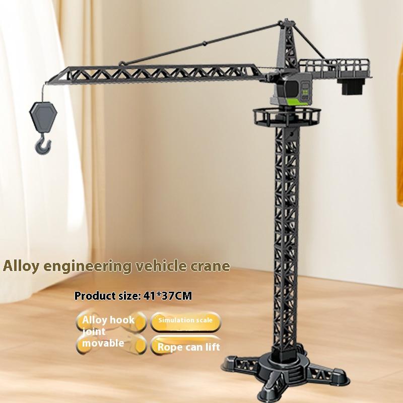 Сплав Моделирование Инженерный кран Башенный кран Модель автомобиля Подарочные украшения для торта Детские игрушки