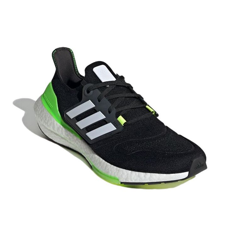 adidas UltraBoost 22 Black Solar Green Мужские кроссовки Core-Black Cloud-White GX6640