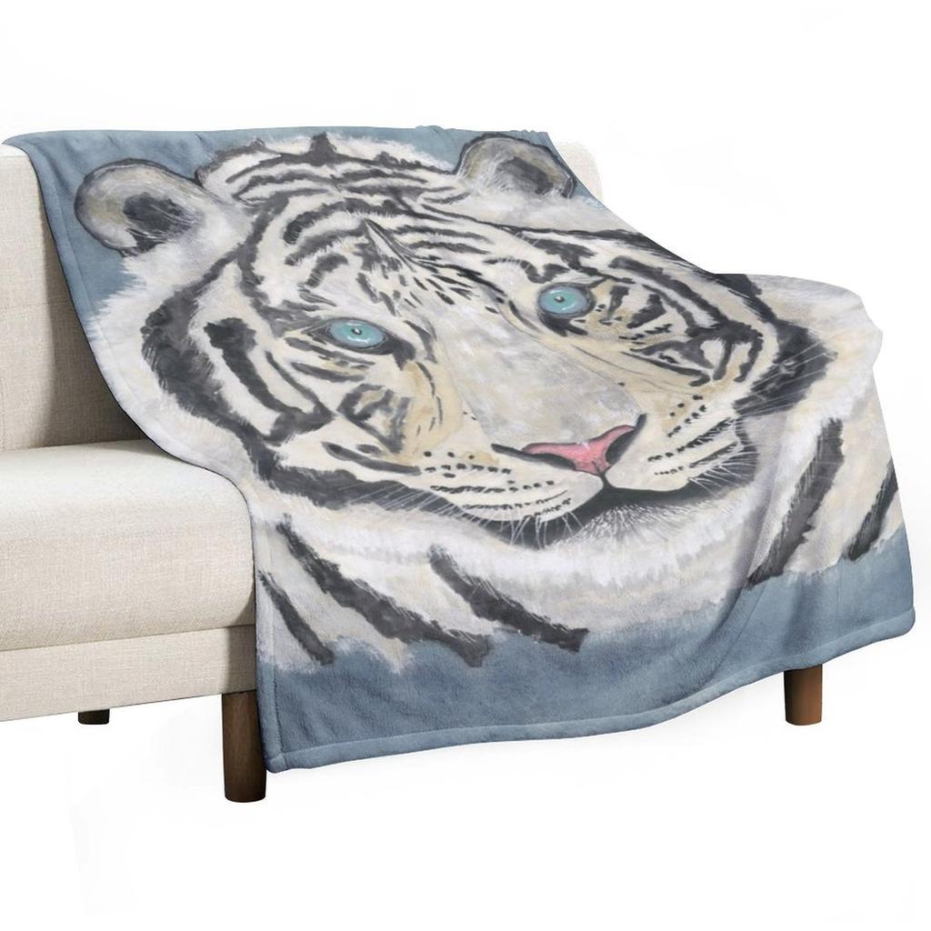 Siberian Tiger Throw Blanket bed plaid blankets and throws Nap Custom Blankets