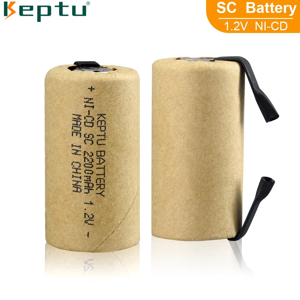Аккумулятор высокой мощности KEPTU 1,2 В 2200 мАч Ni-CD для отверток и электродрелей – 10C Sub C, долговечный и перезаряжаемый