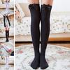 Girl Stretchy Meias Over The Knee High Socks Stockings Tights With Bows Thigh