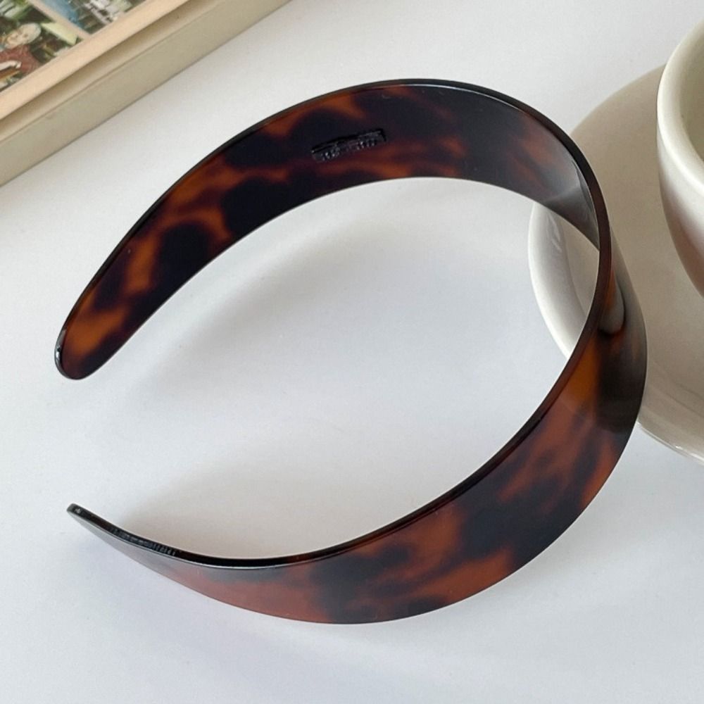 French Leopard Headband Acetic Acid Korean Style Hair Hoop Vintage Retro Hairband  Ladies