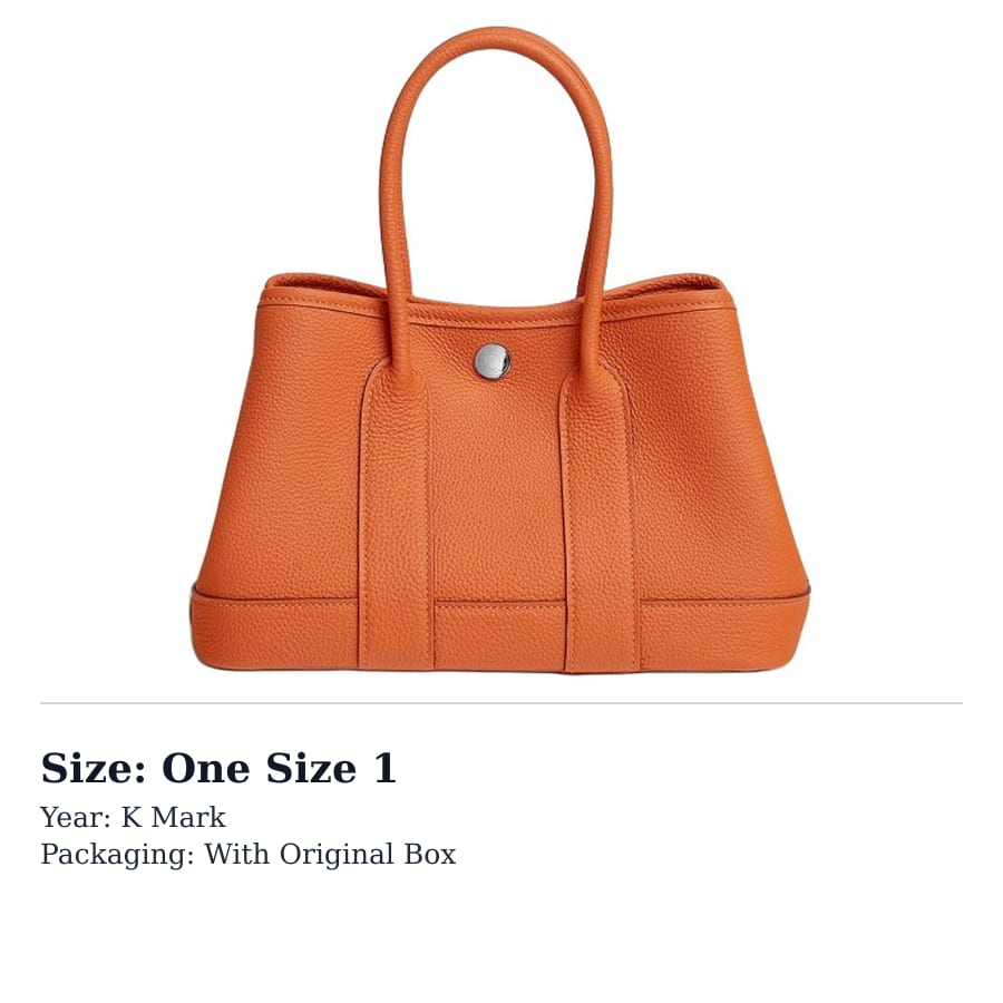 Hermes Мини-сумка Neo Garden из телячьей кожи Togo Женская 93 Оранжевый Hermes Оранжевый/Оранжевый H086729CK93