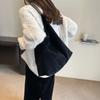 Monochromatic Suede Women's Bag Large Capacity Simple and Casual Vintage Shoulder Bag