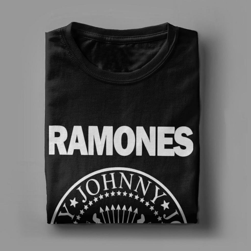 Crazy Ramon Punk Rock Футболки Мужские футболки с круглым вырезом из чистого хлопка Tour Music Y2K Heavy Metal Harajuku Футболки с коротким рукавом Топы