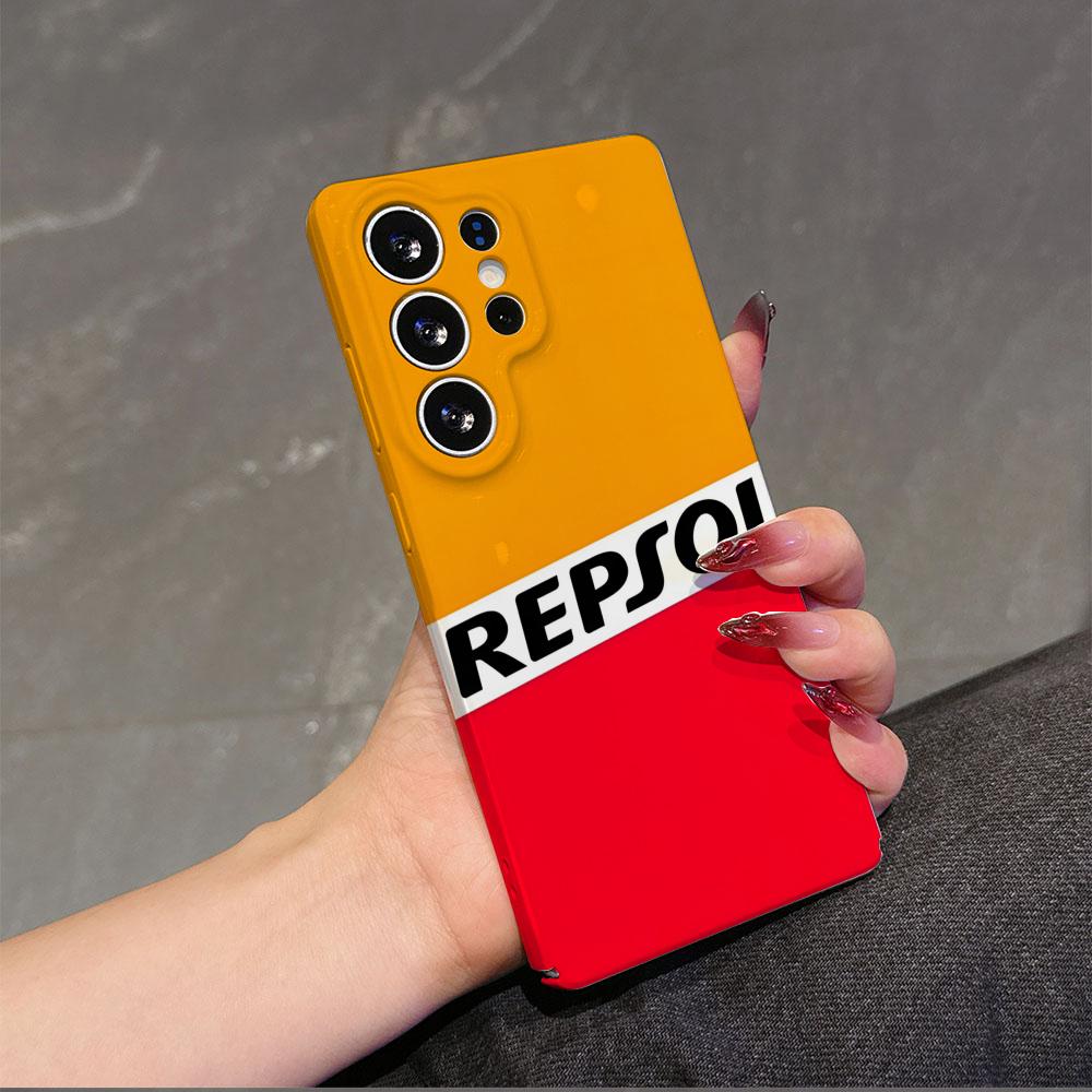 Чехол для телефона RR-Repsol Motor Cool для Samsung S25 24 23 ULTRA Plus S21 Fe A55 25 05 13 Глянцевый HD Жесткий Чехол Пленочная Оболочка
