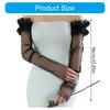 Long Sheer Gloves with Embroidery Flower Bridal Gloves for Special Occasion Wedding Bride Gloves Party Accessories