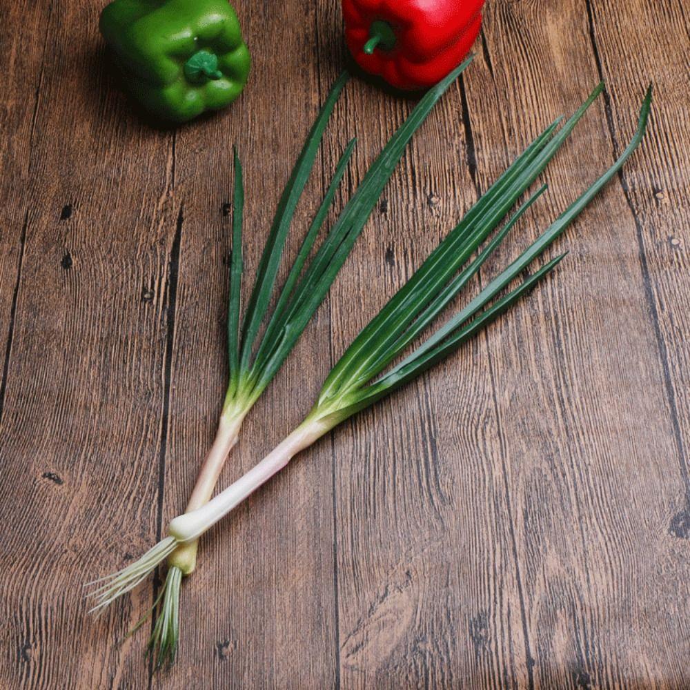 Realistic Artificial Green Onion PU Imitation Scallions Model Simulation Vegetable  Snapshot