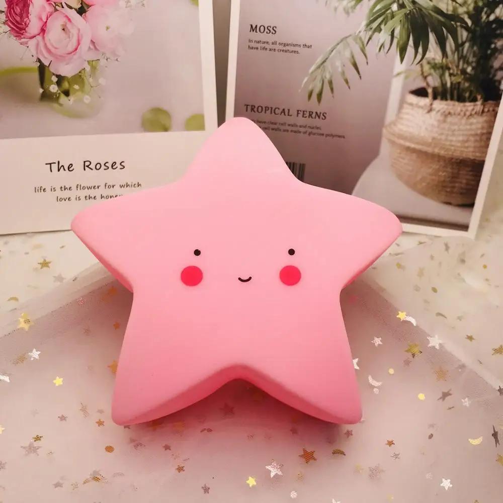 Mini LED Night Light Cartoon Fantasy Star Moon Interior Lighting Bedside Light Baby Room Decoration Children Gift Toy Night Lamp