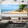 Natural Tropical Sea Beach Canvas Painting Palm Tree Seascape Posters And Prints Wall Art Pictures Living Room Home Decoration