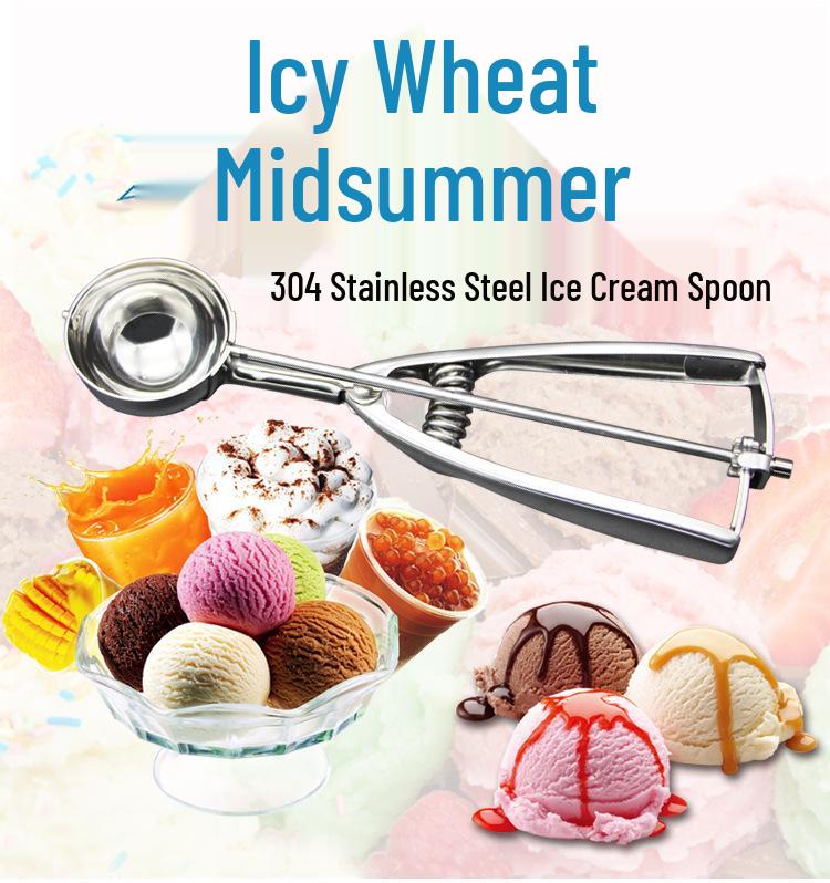 INOX 304 Stainless Steel Ice Cream Scoop/Baller for Hotels & Cafeterias
