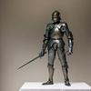 Medieval  German Gothic  Armor Suit Armor With Sword  Decor Cosplay Costume Halloween