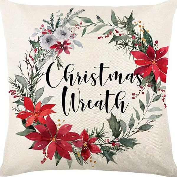 New Christmas Pillowcase Bedroom Sofa Decoration Cushion Bed Backrest Festive Decoration